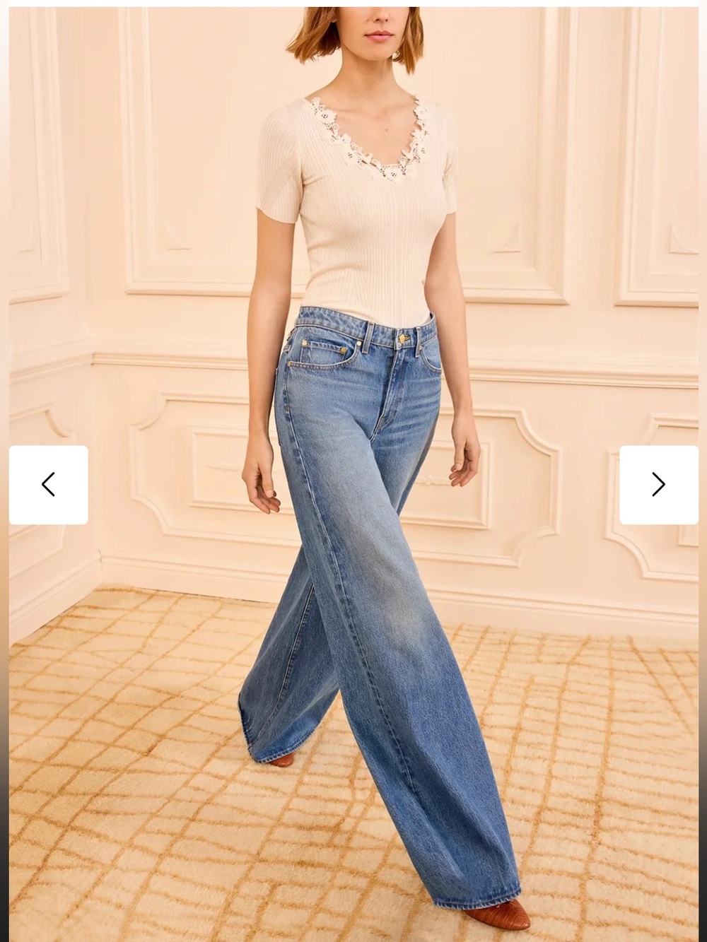 NWT Ulla Johnson Celeste Top With Lace - Picture 2 of 4